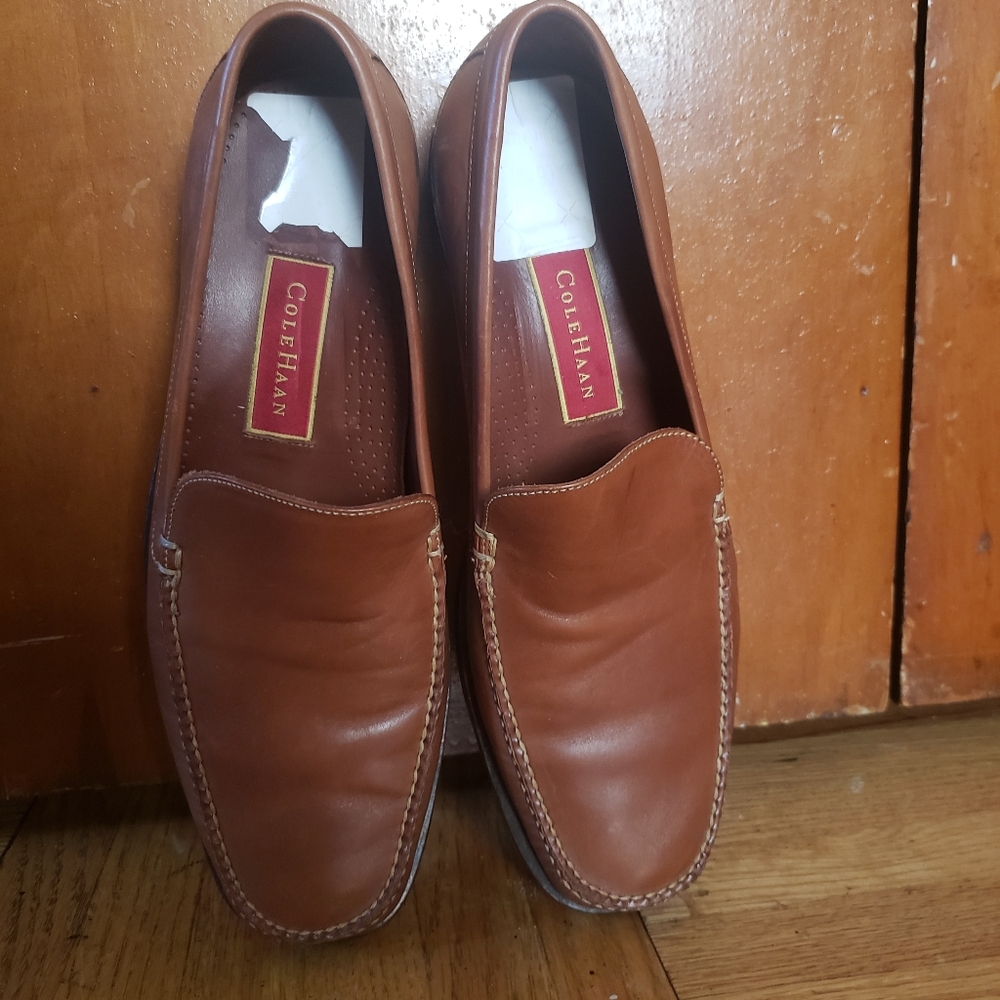 Tan Cole Haan Dress Loafers